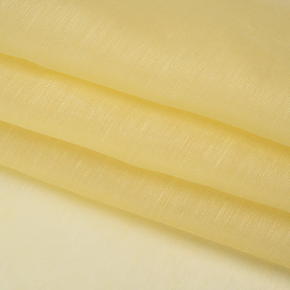 Linen and Silk Scrim - Light Lemon - Famous Australian Designer Deadstock