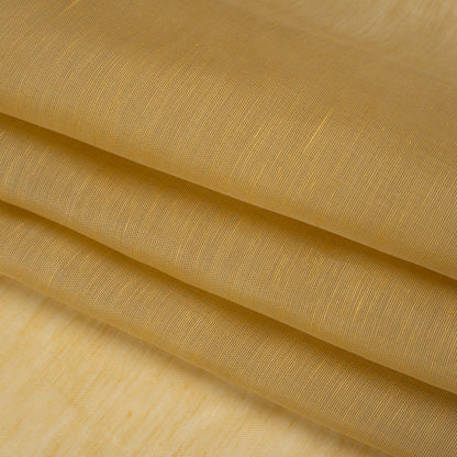 Linen and Silk Scrim - Gold - Famous Australian Designer Deadstock