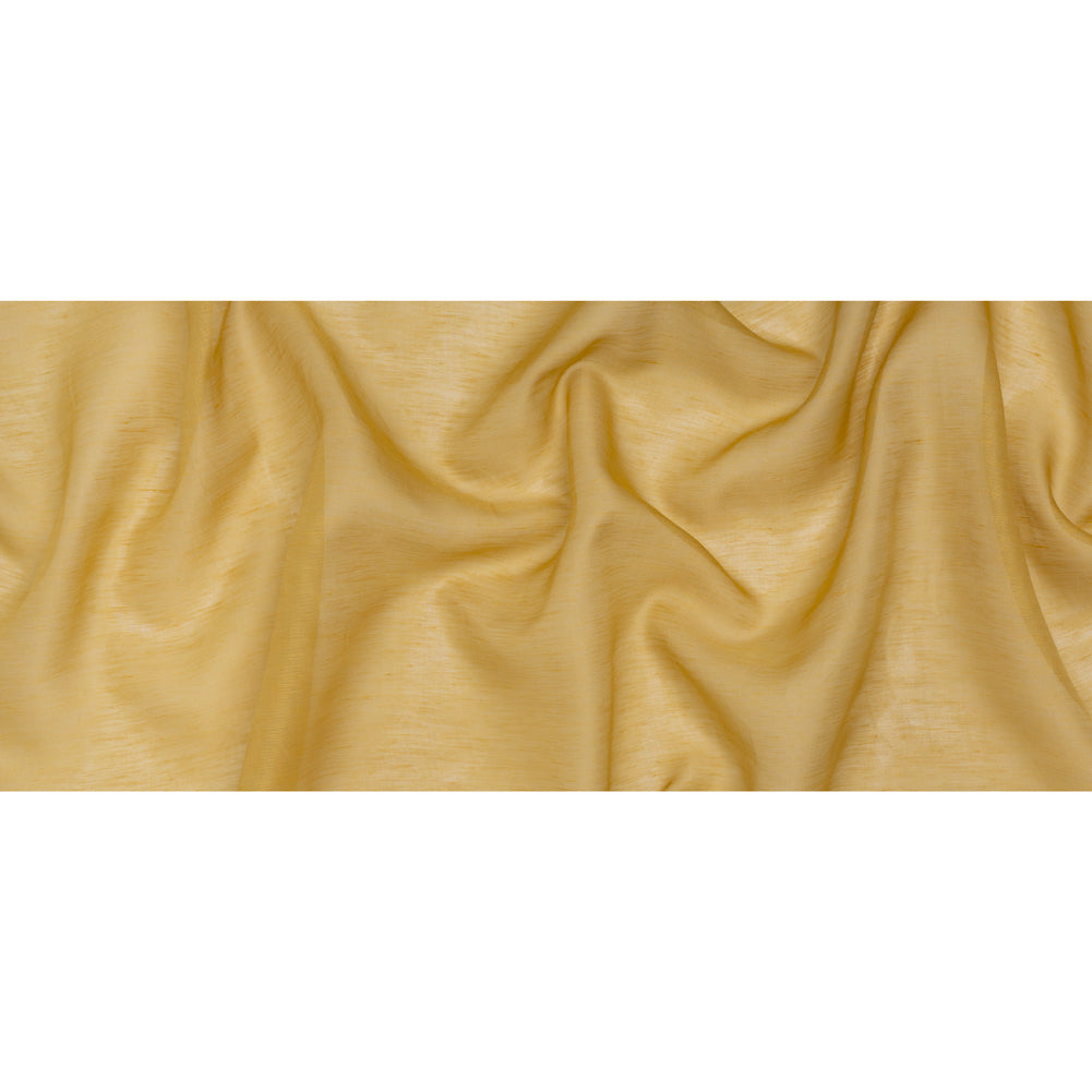 Linen and Silk Scrim - Gold - Famous Australian Designer Deadstock