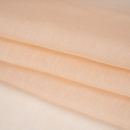 Linen and Silk Scrim - Light Peach - Famous Australian Designer Deadstock