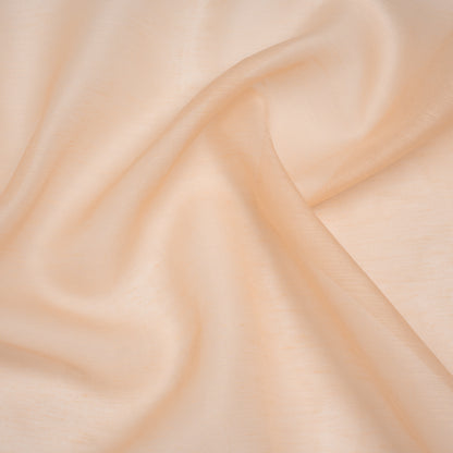 Linen and Silk Scrim - Light Peach - Famous Australian Designer Deadstock