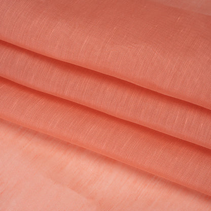 Linen and Silk Scrim - Guava Pink - Famous Australian Designer Deadstock