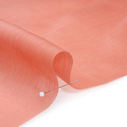 Linen and Silk Scrim - Guava Pink - Famous Australian Designer Deadstock