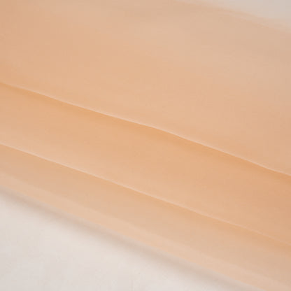 Silk Organza - Peach - Famous Australian Designer Deadstock Folded