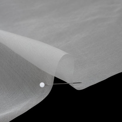 Silk Organza - White - Famous Australian Designer Deadstock Detail