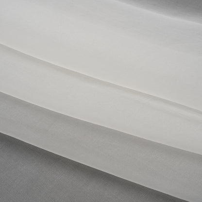 Silk Organza - Off White - Famous Australian Designer Deadstock Folded