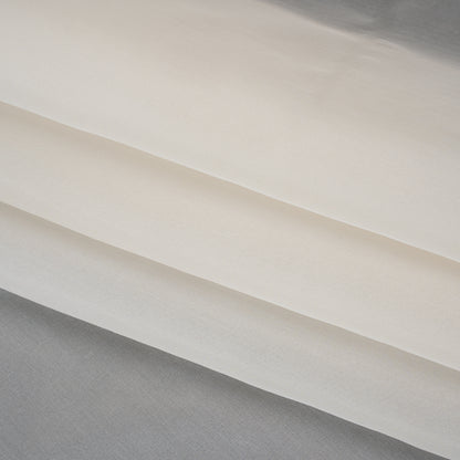 Heavy Silk Organza - Off White - Famous Australian Designer Deadstock Folded