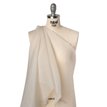Heavy Silk Organza - Off White - Famous Australian Designer Deadstock Drape