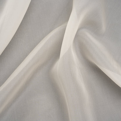 Heavy Silk Organza - Off White - Famous Australian Designer Deadstock