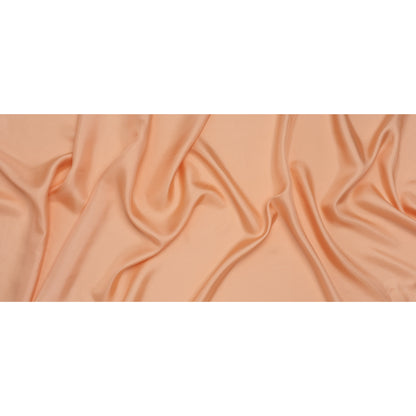 Silk Twill - Peach Pink - Famous Australian Designer Deadstock