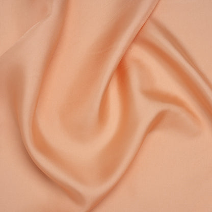 Silk Twill - Peach Pink - Famous Australian Designer Deadstock