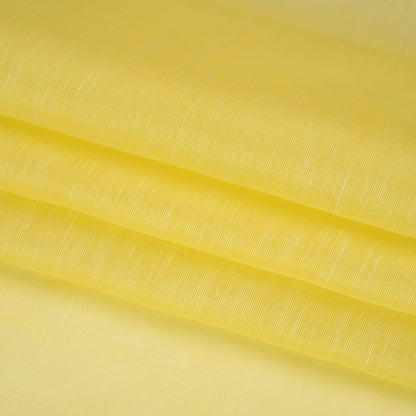 Linen and Silk Scrim - Bright Lemon - Famous Australian Designer Deadstock