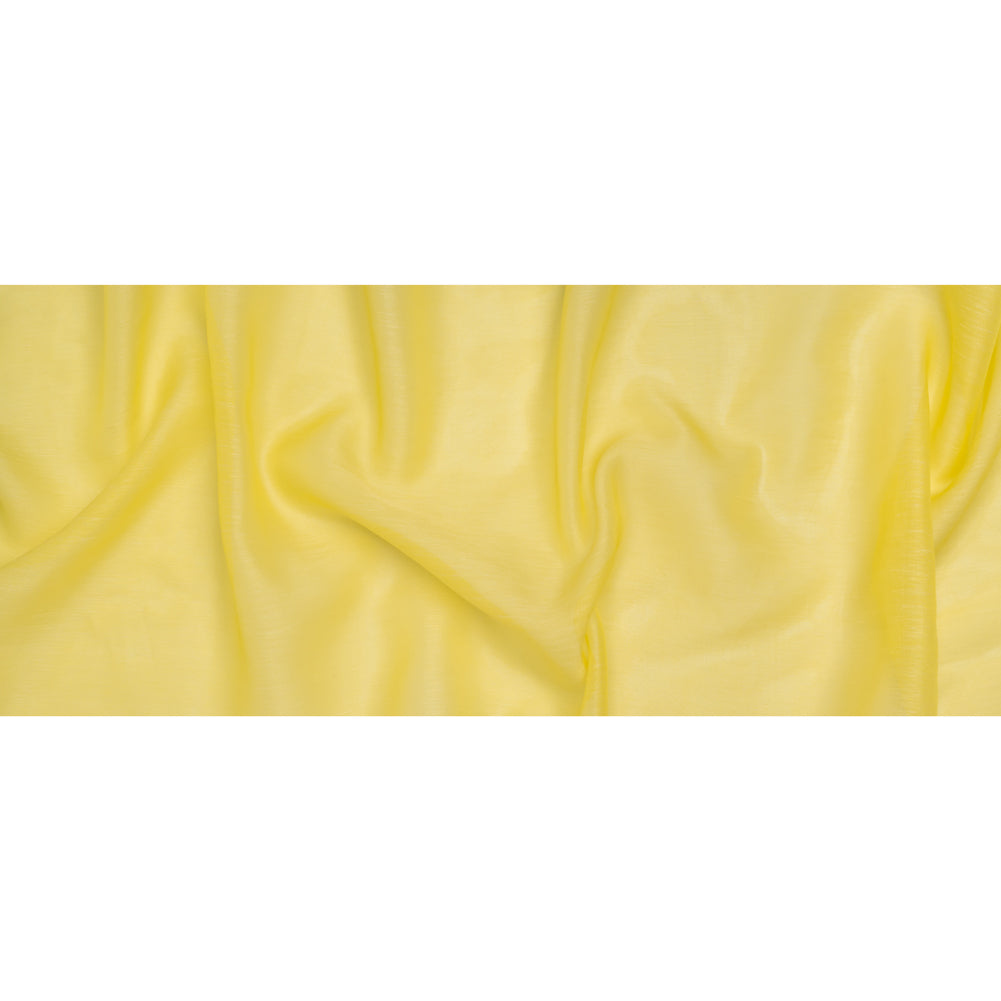 Linen and Silk Scrim - Bright Lemon - Famous Australian Designer Deadstock