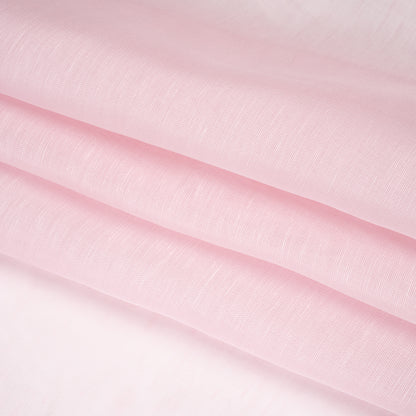 Linen and Silk Scrim - Pale Pink - Famous Australian Designer Deadstock