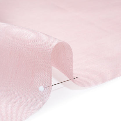 Linen and Silk Scrim - Pale Pink - Famous Australian Designer Deadstock