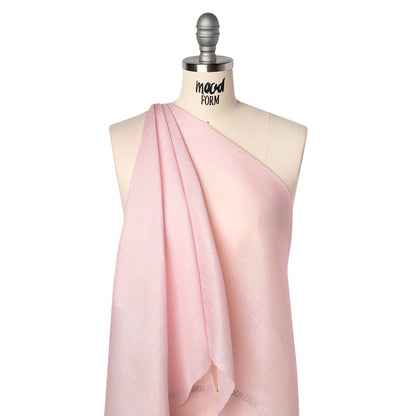 Linen and Silk Scrim - Pale Pink - Famous Australian Designer Deadstock
