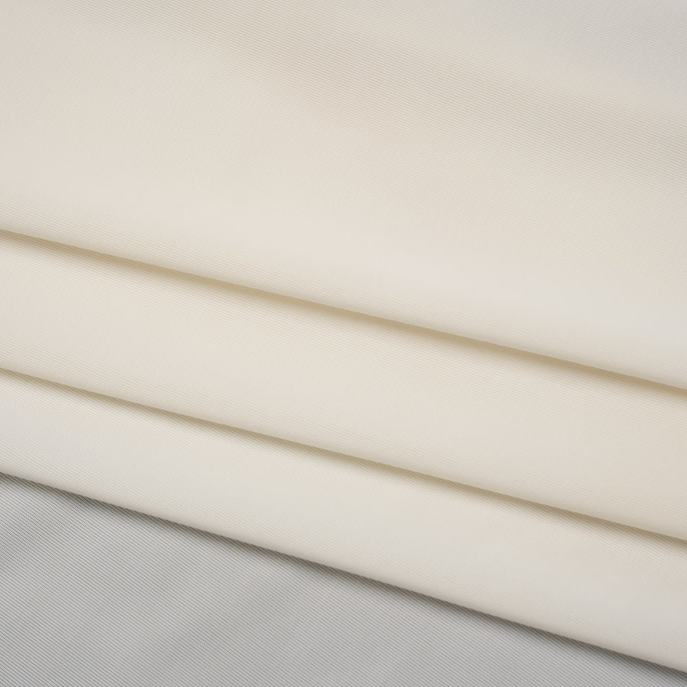 Stretch Polyester Jersey - White Asparagus - Famous Australian Designer Deadstock