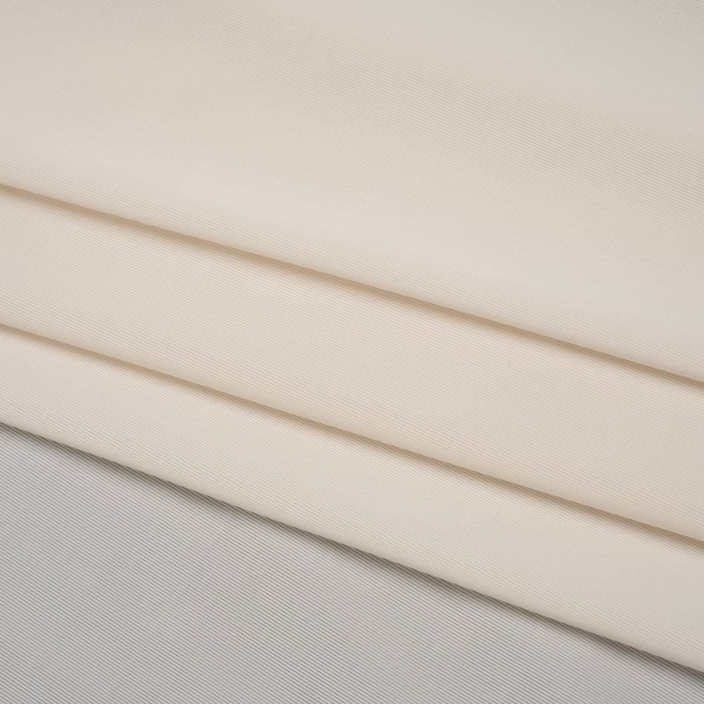 Stretch Polyester Jersey - Bleached Sand - Famous Australian Designer Deadstock