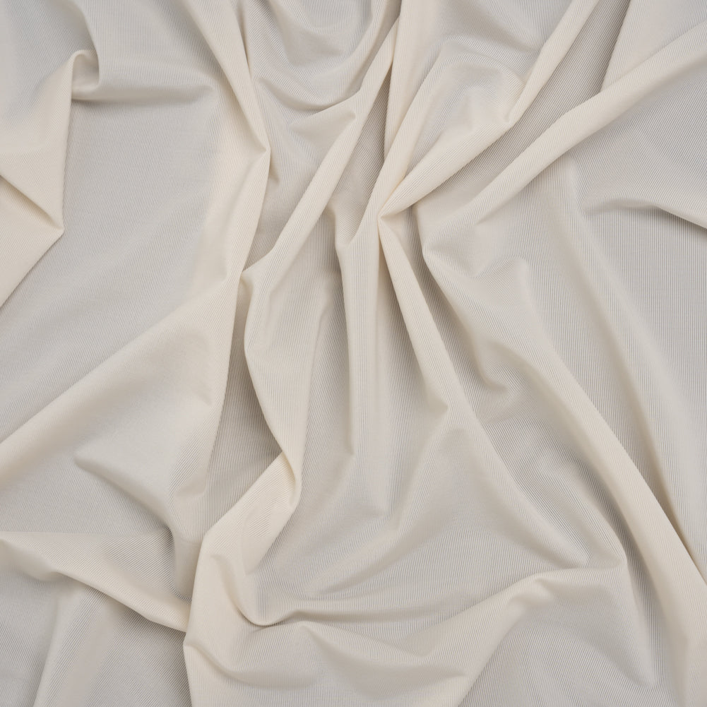 Stretch Polyester Jersey - Bleached Sand - Famous Australian Designer Deadstock