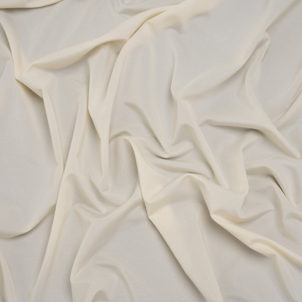Stretch Polyester Jersey - Shortbread - Famous Australian Designer Deadstock