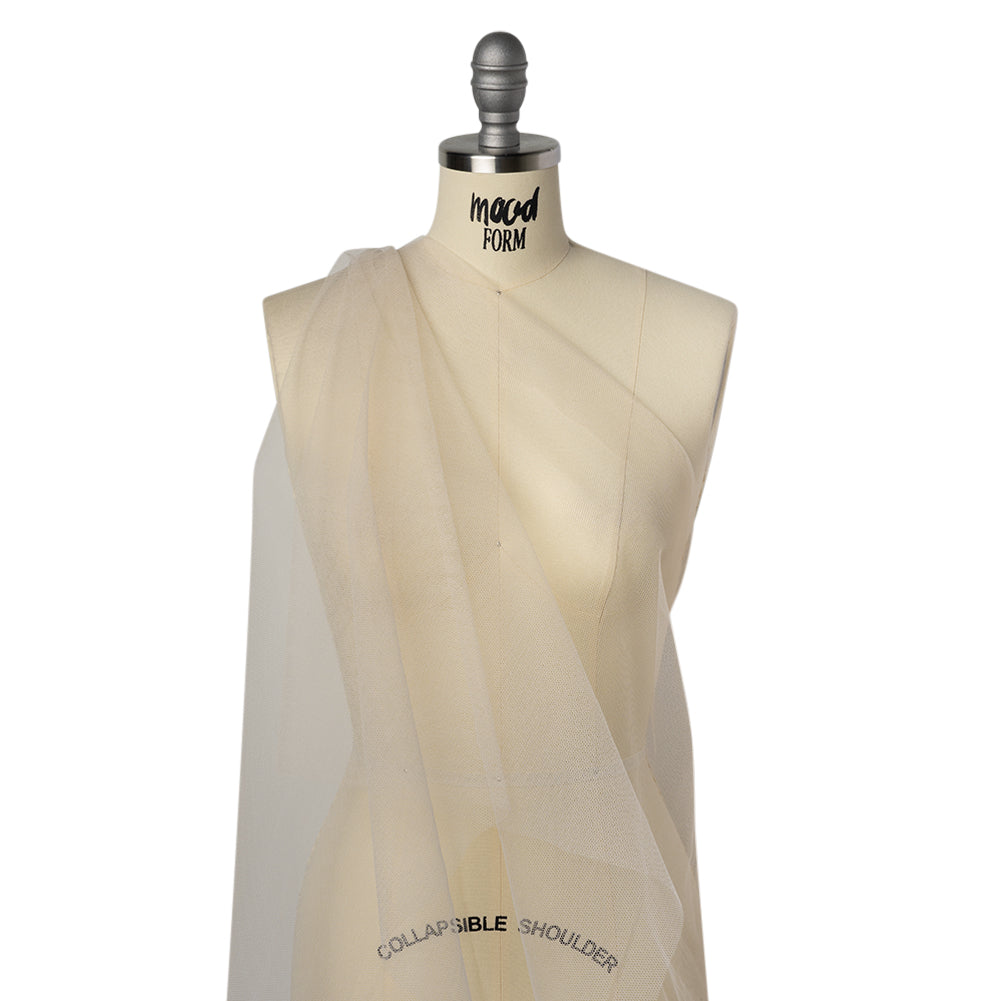 Heavy Polyester Tulle - Light Nude - Famous Australian Designer Deadstock Drape