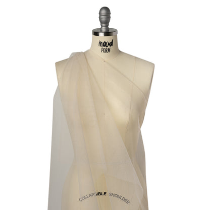 Heavy Polyester Tulle - Light Nude - Famous Australian Designer Deadstock Drape