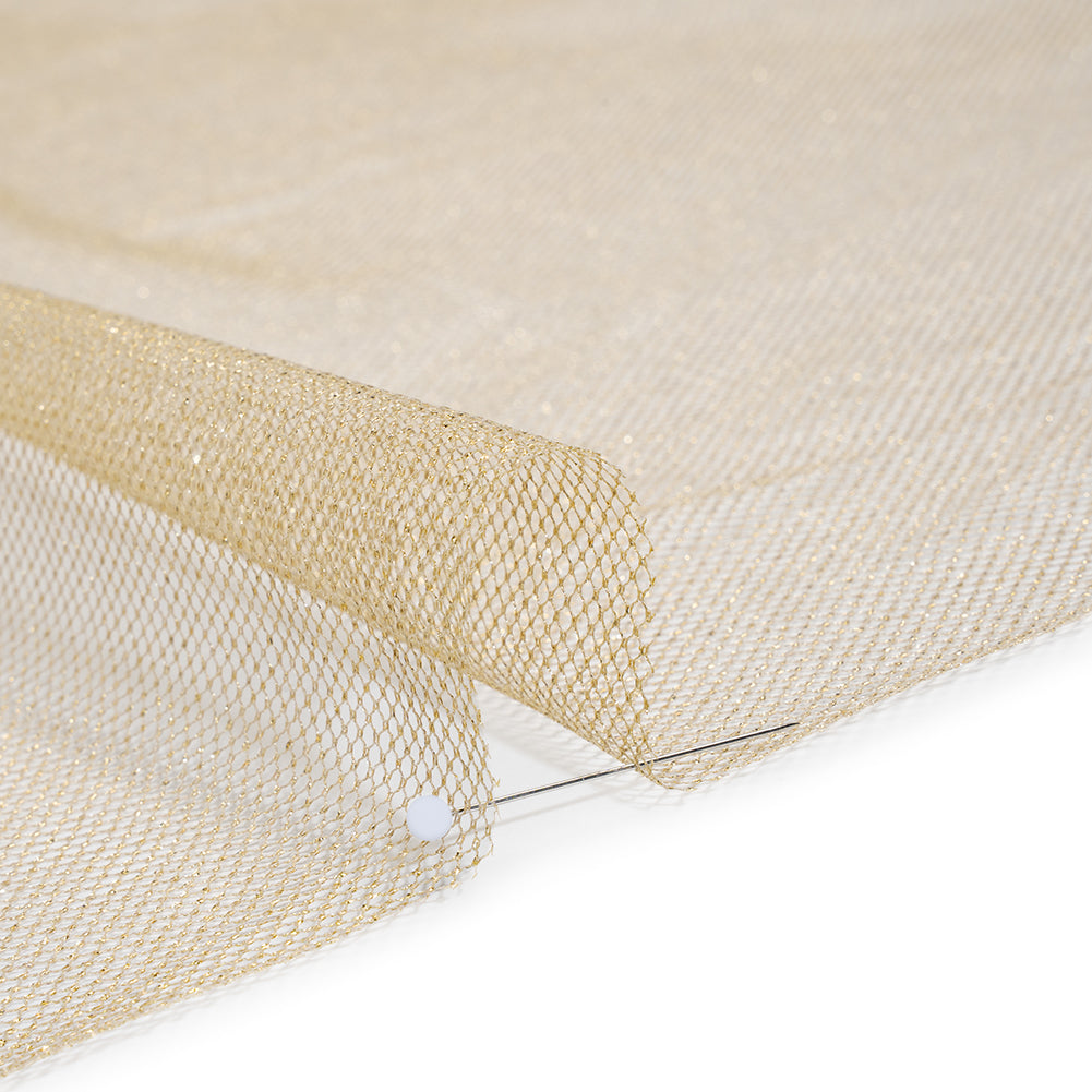 Metallic Tulle - Gold - Famous Australian Designer Deadstock Detail