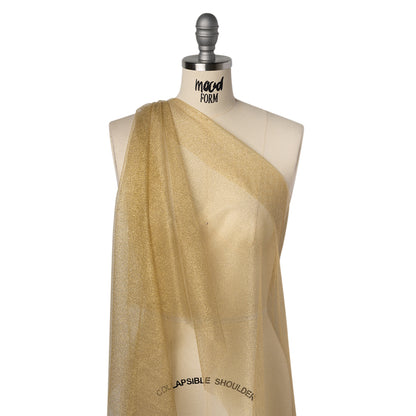 Metallic Tulle - Gold - Famous Australian Designer Deadstock Drape