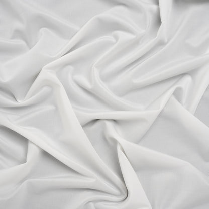 Stretch Polyester Jersey - Snow White - Famous Australian Designer Deadstock