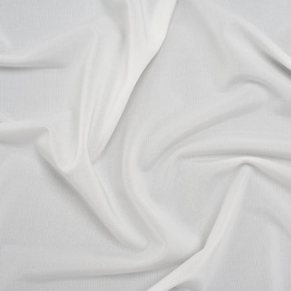 Stretch Polyester Jersey - Coconut White - Famous Australian Designer Deadstock