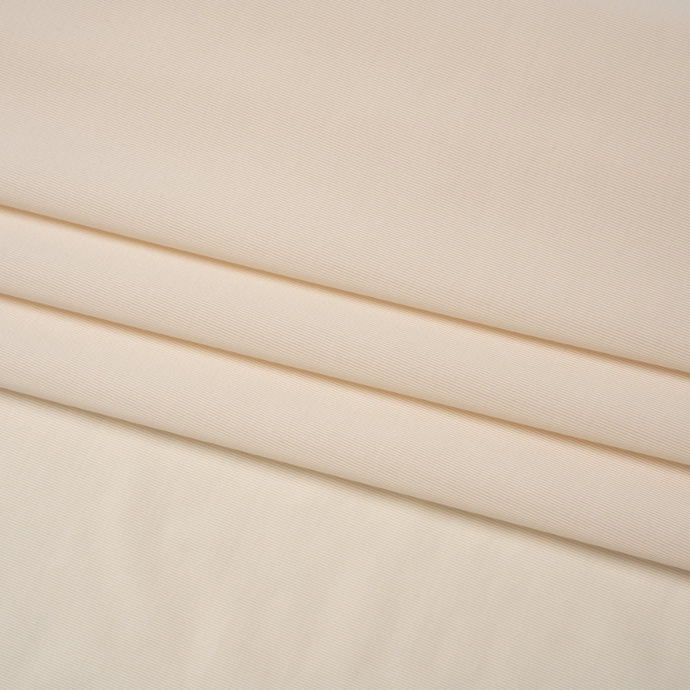 Stretch Polyester Jersey - Rose Cream - Famous Australian Designer Deadstock