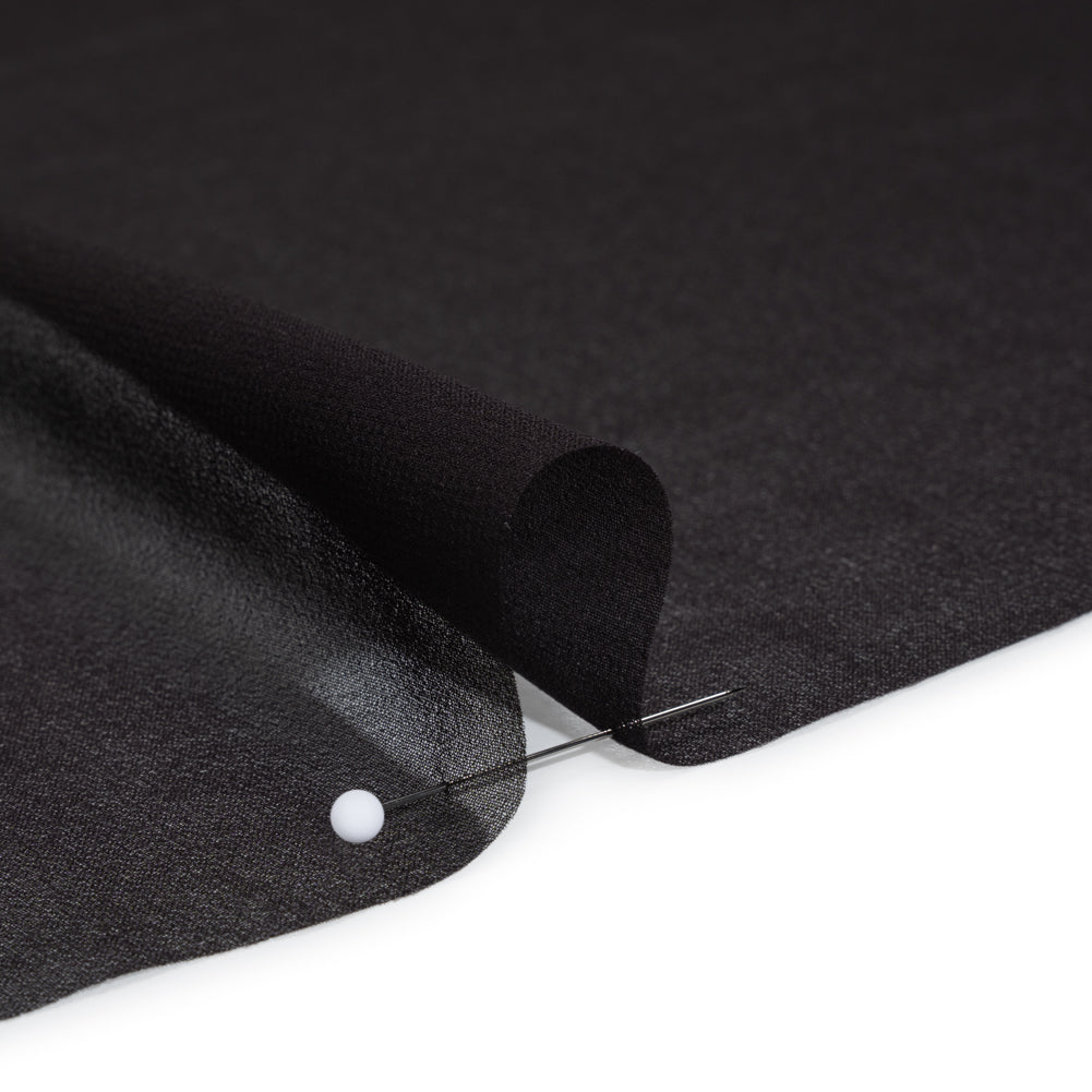 Silk Chiffon - Black - Famous Australian Designer Deadstock