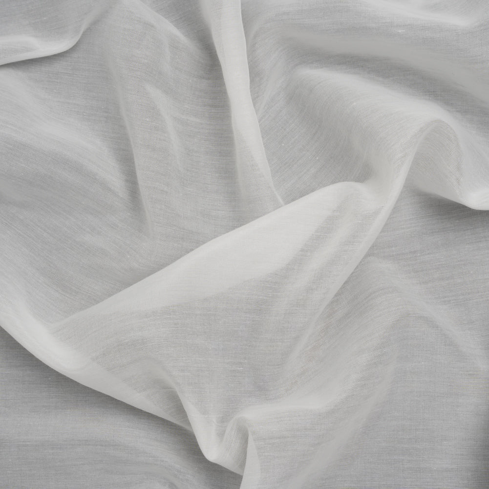 Silk and Cotton Voile - Ivory - Famous Australian Designer Deadstock