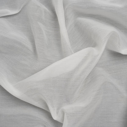 Silk and Cotton Voile - Ivory - Famous Australian Designer Deadstock