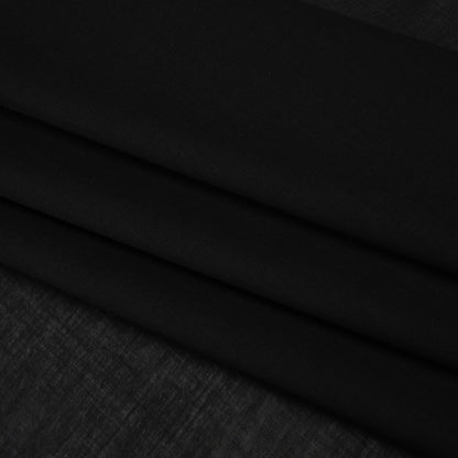 Cotton Voile Lining - Black - Famous Australian Designer Deadstock