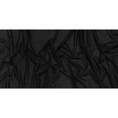 Cotton Voile Lining - Black - Famous Australian Designer Deadstock