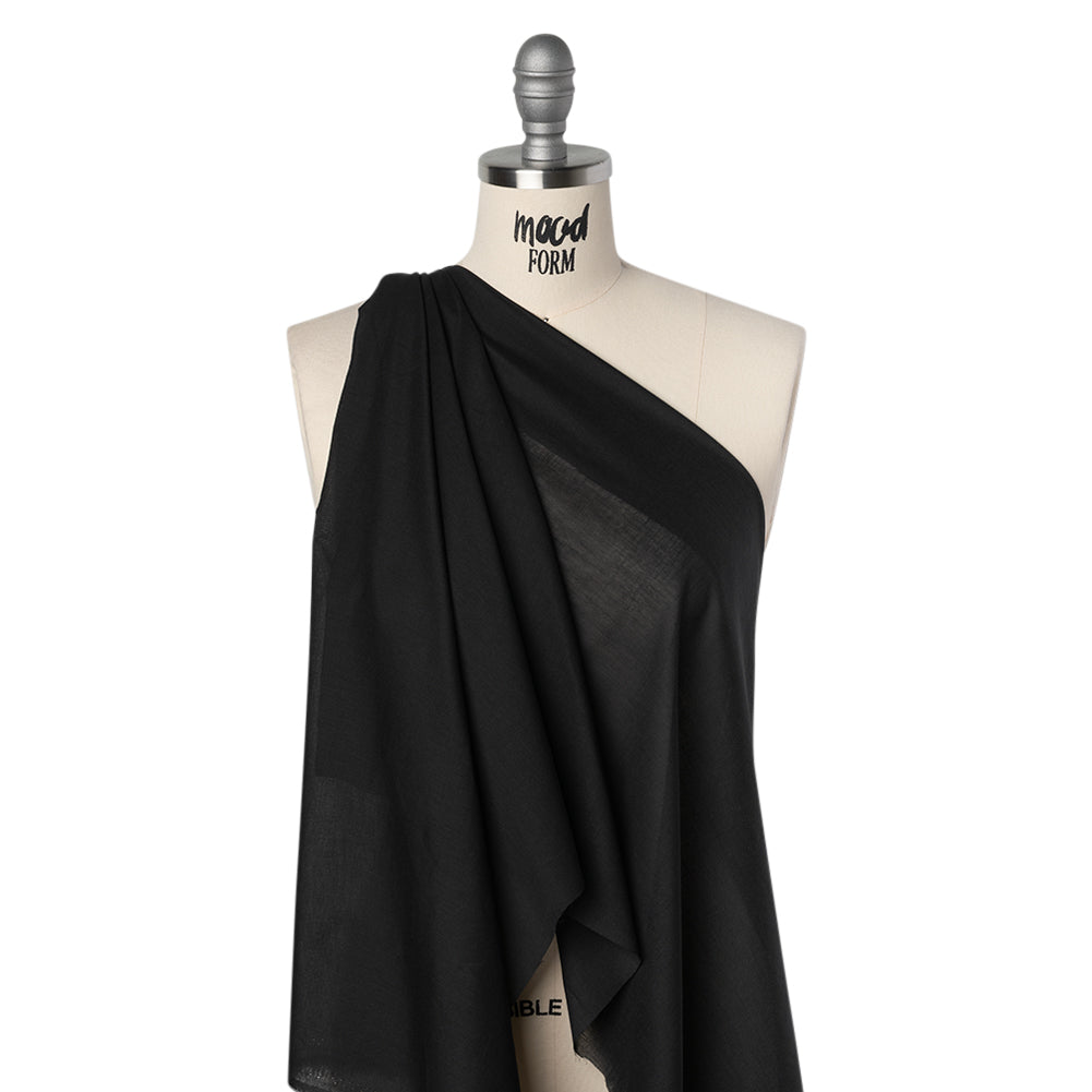 Cotton Voile Lining - Black - Famous Australian Designer Deadstock