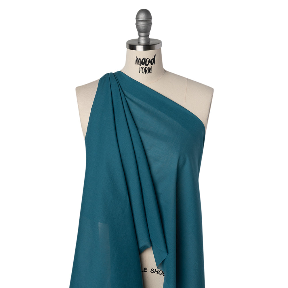 Cotton Voile Lining - Teal - Famous Australian Designer Deadstock