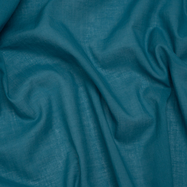 Cotton Voile Lining - Teal - Famous Australian Designer Deadstock