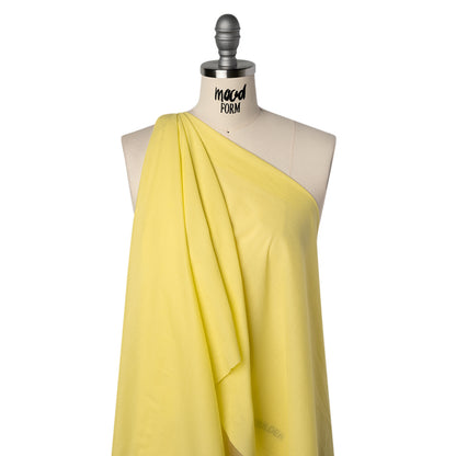 Cotton Voile Lining - Bright Lemon - Famous Australian Designer Deadstock