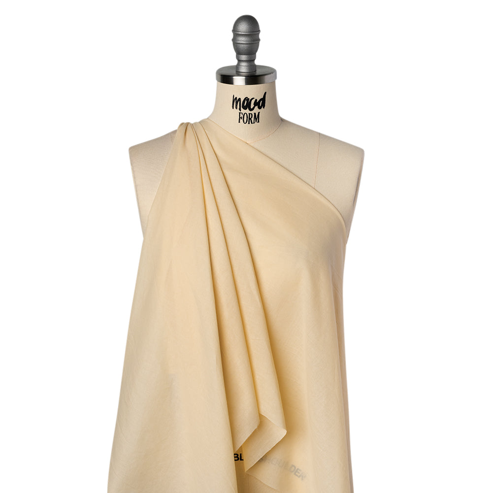 Cotton Voile Lining - Sunlight Beige - Famous Australian Designer Deadstock