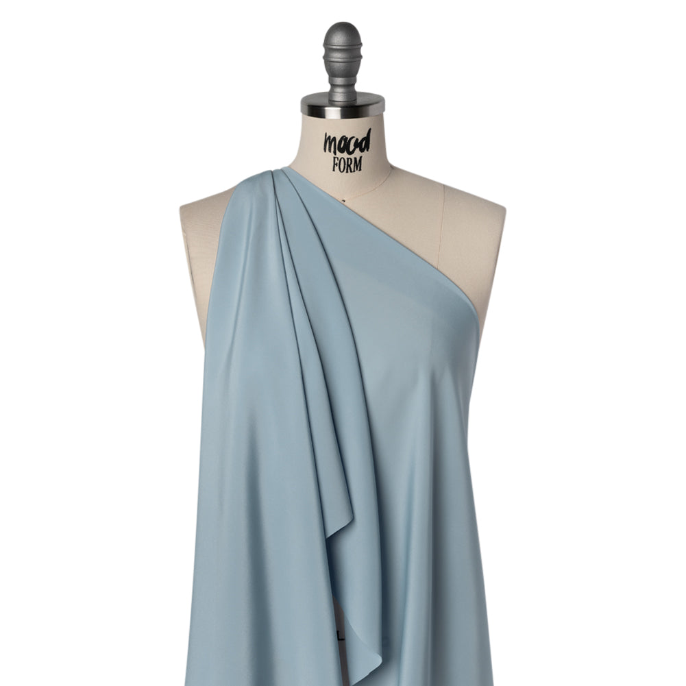 Polyester Crepe de Chine - Sky Blue - Famous Australian Designer Deadstock
