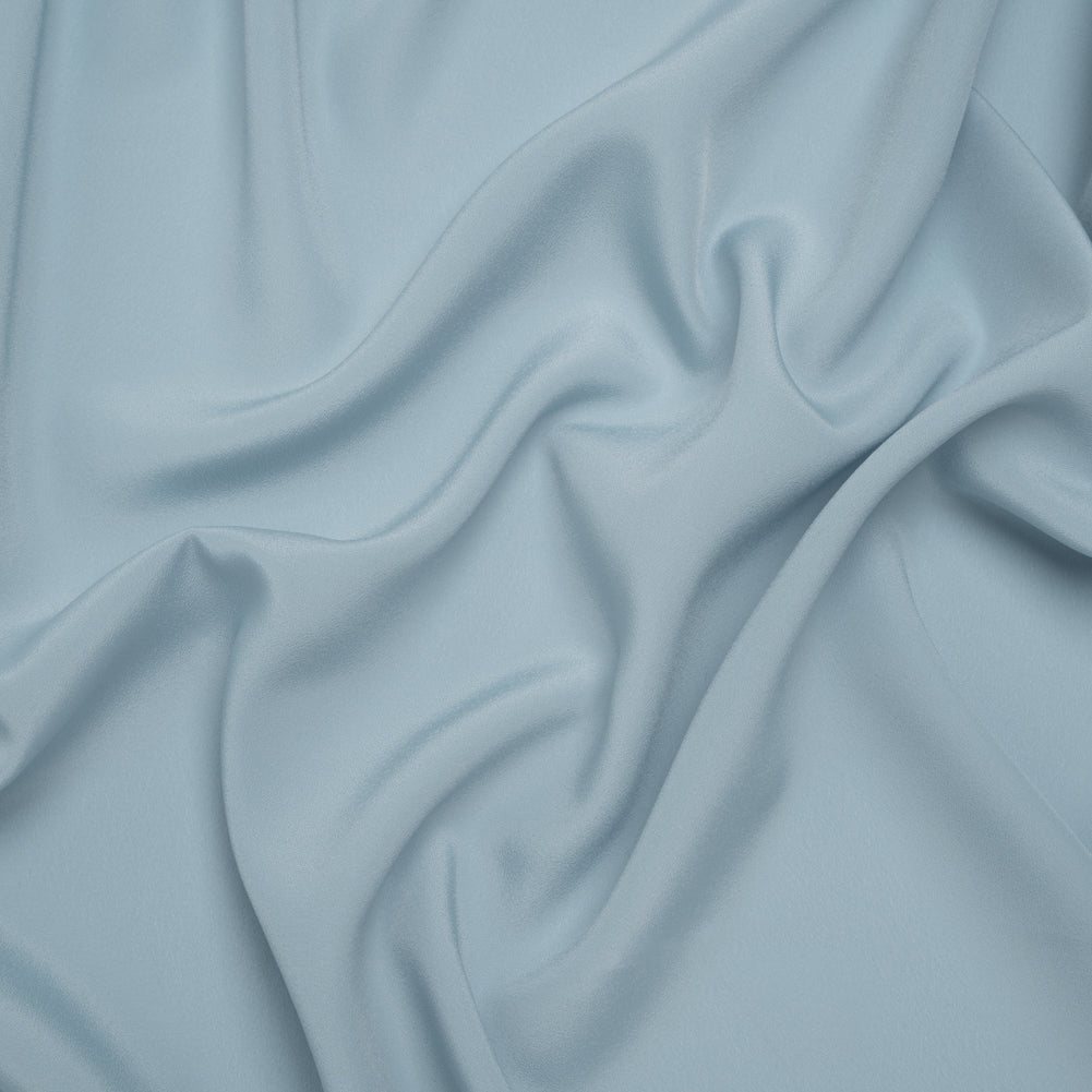 Polyester Crepe de Chine - Sky Blue - Famous Australian Designer Deadstock