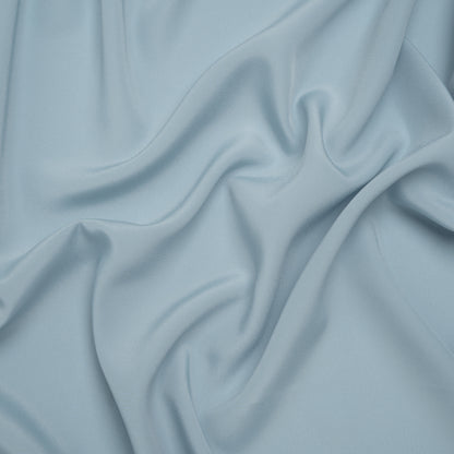 Polyester Crepe de Chine - Sky Blue - Famous Australian Designer Deadstock
