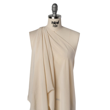 Viscose Crepe de Chine - Buff - Famous Australian Designer Deadstock