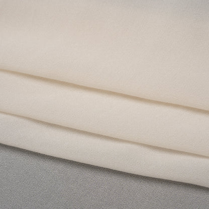 Viscose Georgette - Cream - Famous Australian Designer Deadstock