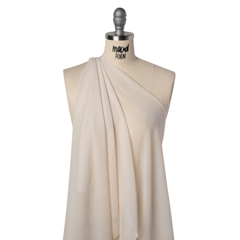 Viscose Georgette - Cream - Famous Australian Designer Deadstock