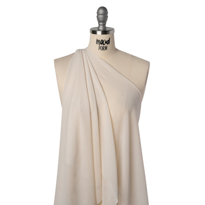 Viscose Georgette - Cream - Famous Australian Designer Deadstock