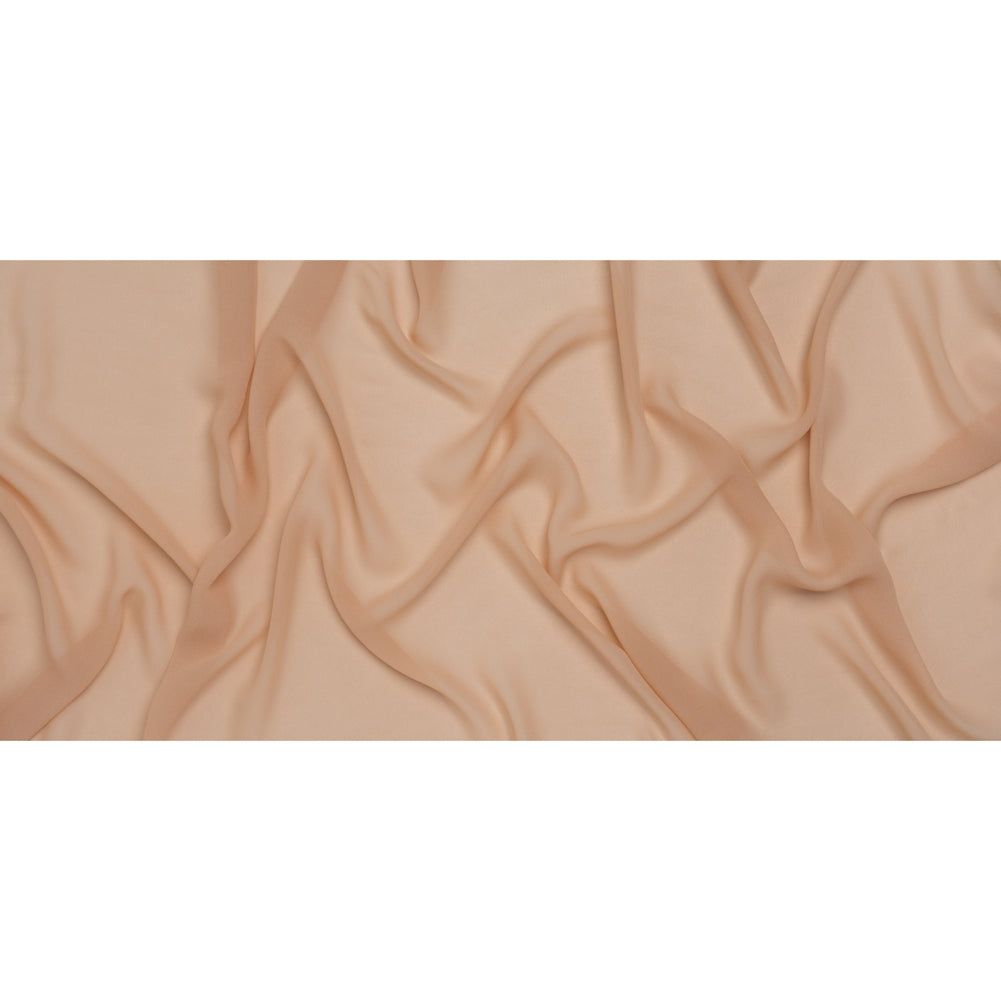 Viscose Georgette - Apricot Tan - Famous Australian Designer Deadstock