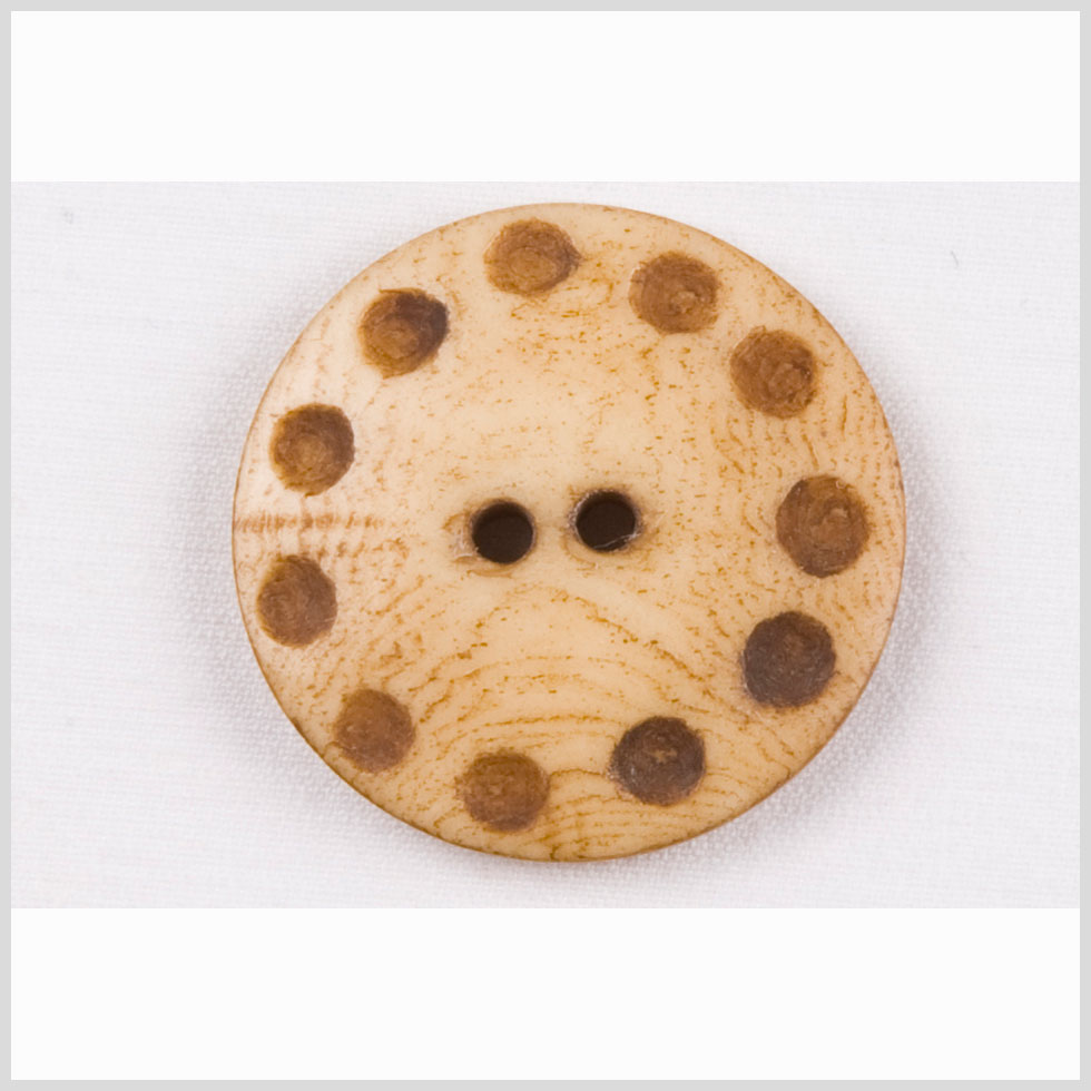 Natural Bone 2-Hole Button - 38L/24mm